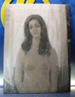 Desnudo femenino. Óleo sobre lienzo de Ruizanglada