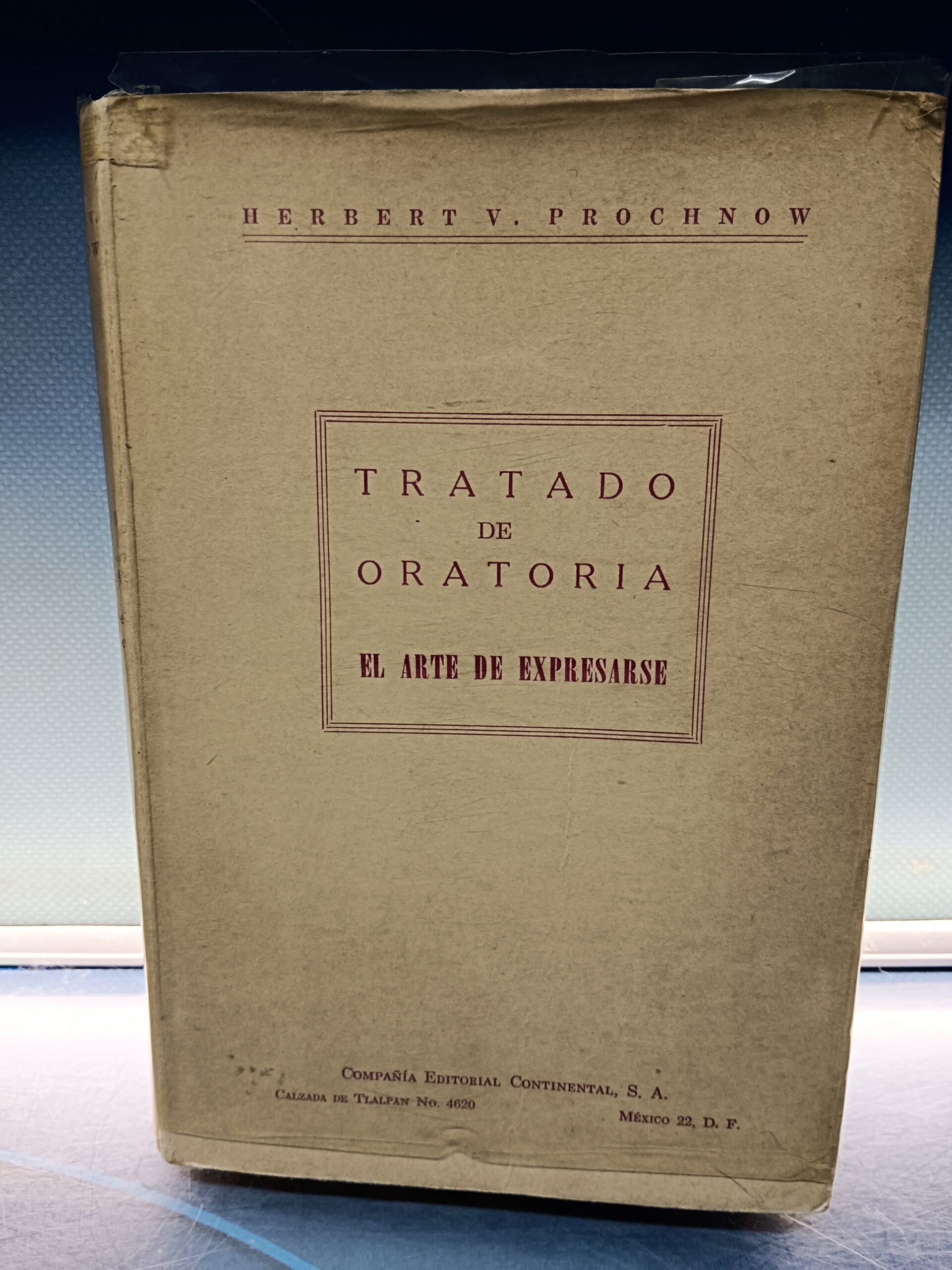 tratado de oratoria,  el arte de expresarse, 1960