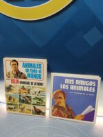 2 libros de FELIX RODRIGUEZ DE LA FUENTE , ANIMALES DE TODO EL MUNDO - EDITORIAL BRUGUERA - 1970