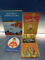 4 libros,  Jesucristo contado a los niños +la biblia de los niños + mi libro de misa y mas