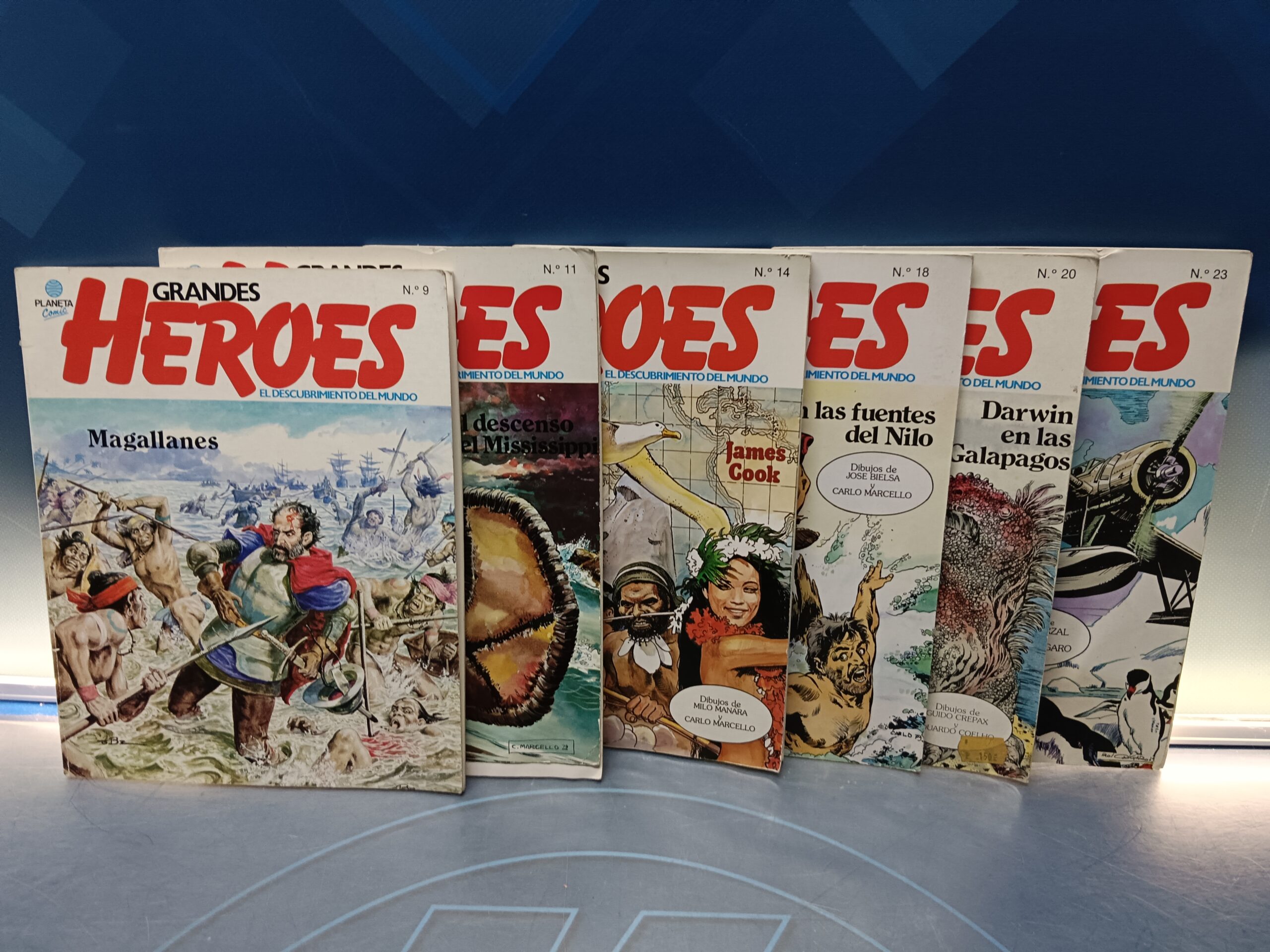 cómics, Grandes Heroes nº 9, 11, 14, 18, 20, 23. 6 números