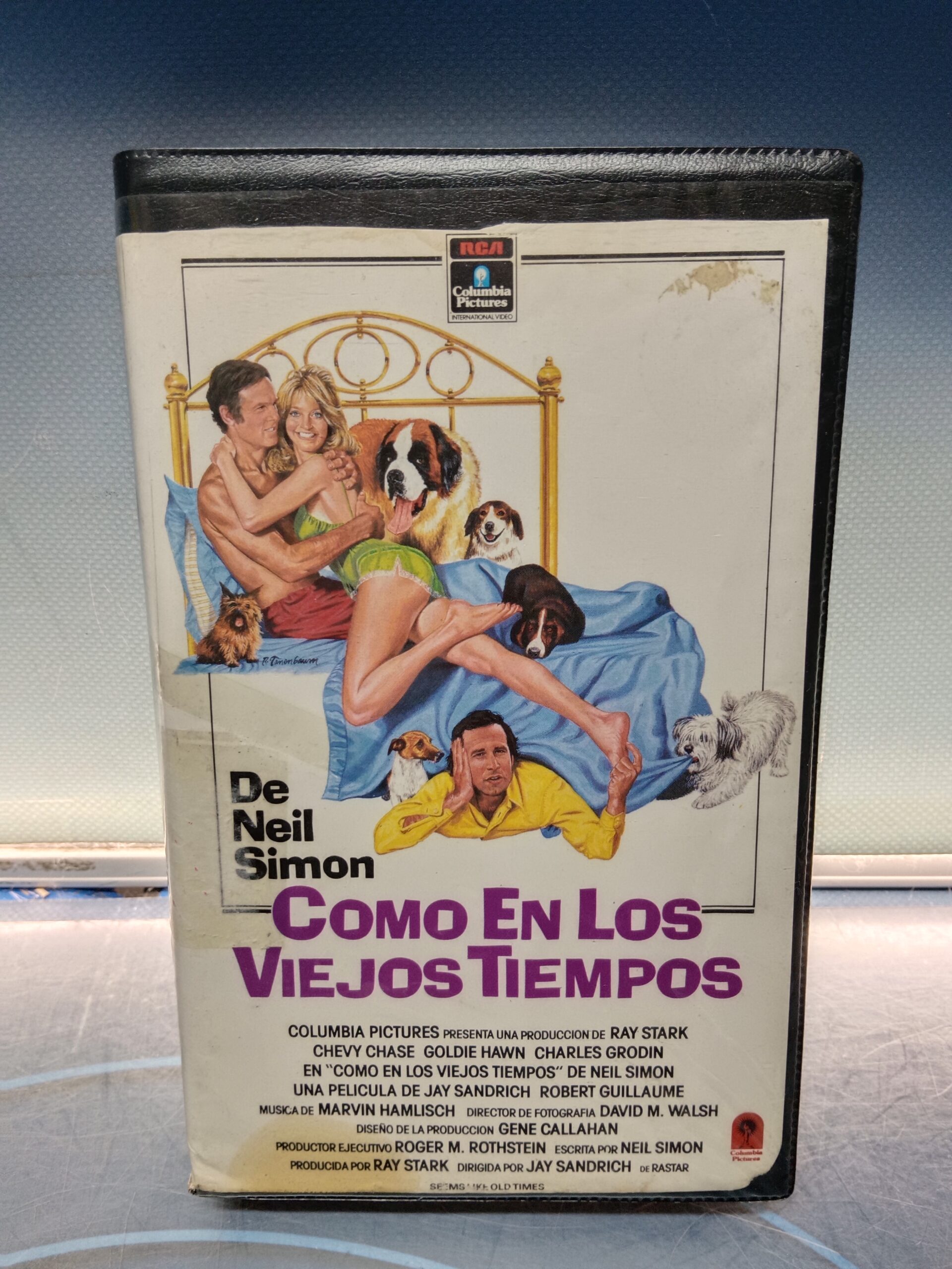 vhs, descatalogada, COMO EN LOS VIEJOS TIEMPOS - JAY SANDRICH - CHEVY CHASE , GOLDIE HAWN - RCA 1982