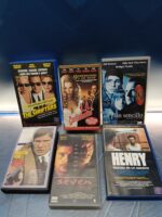 6 vhs, películas de suspense Henry, Seven, Un plan sencillo, L.A. conficencial y mas