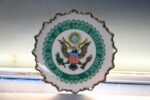 Pequeño plato de porcelana The Great Seal Of The United States Of America.