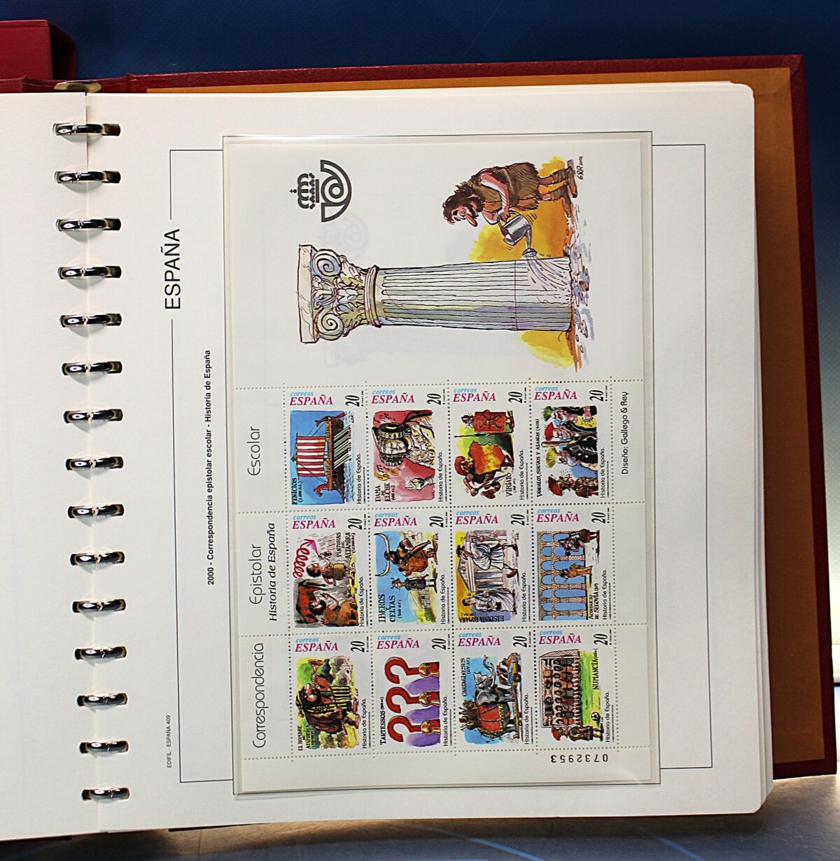IMG_9876 3. Álbum de Sellos Edifil Semi Lujo con Escudo Real España 1997-2001. - Imagen 1