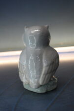 Porcelana Sanbo: Figura de Buho, lechuza, cárabo. Vintage. - Imagen 5
