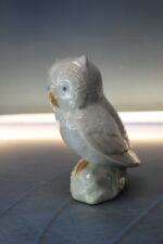 Porcelana Sanbo: Figura de Buho, lechuza, cárabo. Vintage. - Imagen 4