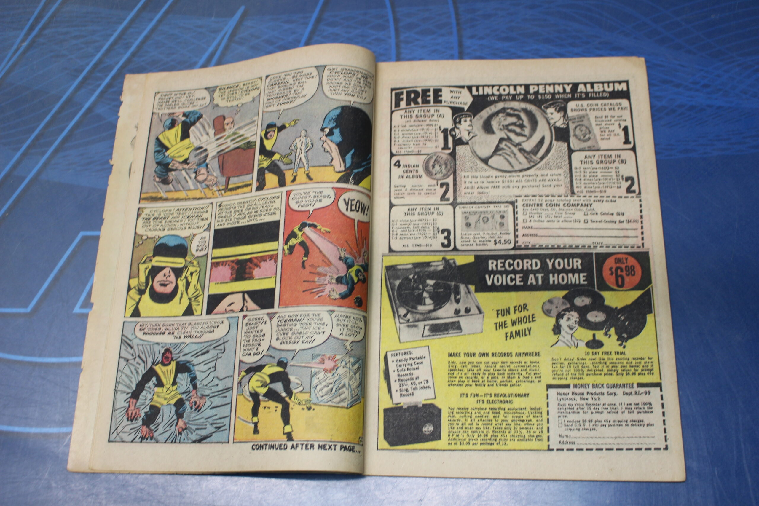 Sam Rosen Marvel Marvel Comics: X-MEN #1, 1963. UK. Stan Lee. Jack Kirby, Sam Rosen ...