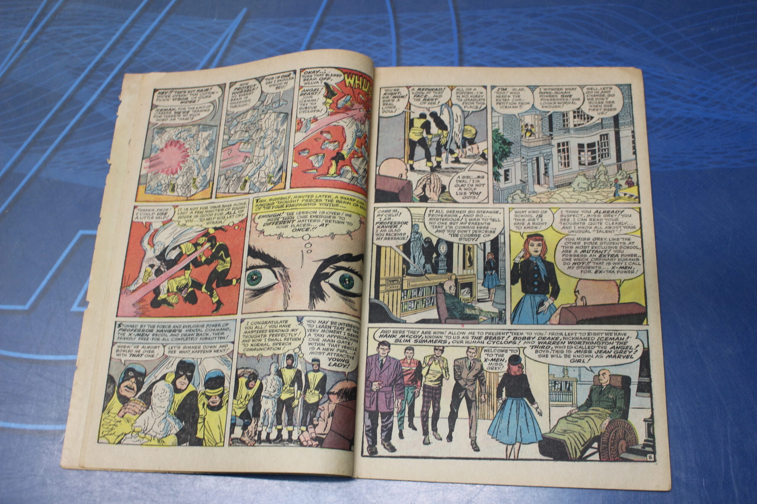 Sam Rosen Marvel Marvel Comics: X-MEN #1, 1963. UK. Stan Lee. Jack Kirby, Sam Rosen ...