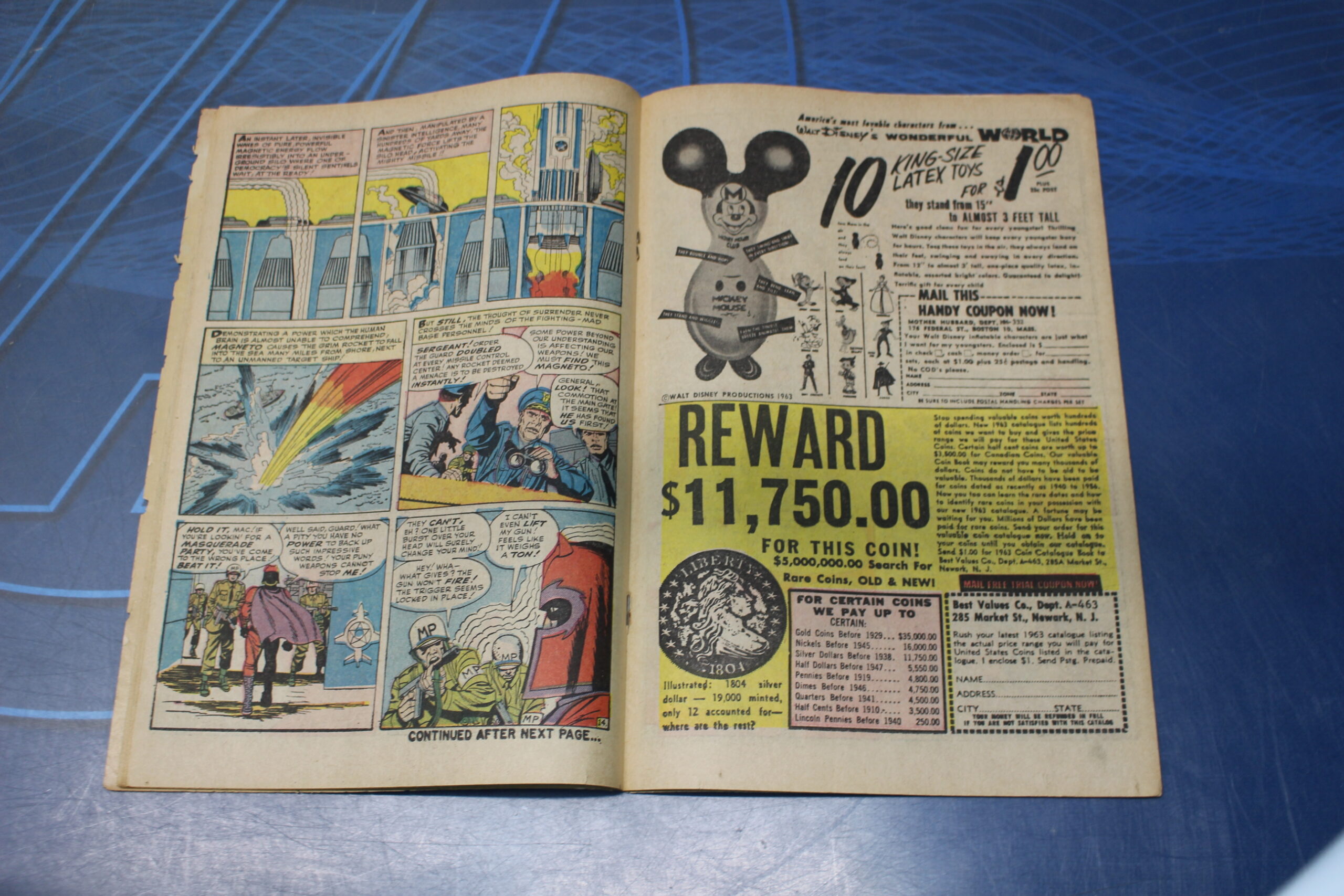 Sam Rosen Marvel Marvel Comics: X-MEN #1, 1963. UK. Stan Lee. Jack Kirby, Sam Rosen ...