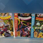 3 comics, forum, LA AVENTURA COMPLETAMENTE DIMINUTA DE SPIDEY , COMPLETA ,EXTRAS MARVEL - FORUM, con los posters