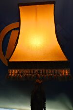 Lámpara Vintage Figura Oriental Piedra Tallada - Imagen 13