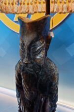 Lámpara Vintage Figura Oriental Piedra Tallada - Imagen 7