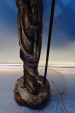 Lámpara Vintage Figura Oriental Piedra Tallada - Imagen 5