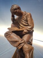 Figura de resina hombre leyendo, sujetalibros - Imagen 5