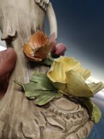 Jarron porcelana , 31x17x16 cm, sin taras, copodimonte - Imagen 7