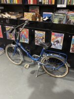 bicicleta Orbea plegable vintage de color azul
