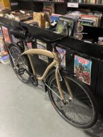 bicicleta playera de estilo vintage , custom, cuadro acero color beige - Imagen 5