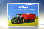 Cartel, chapa metálica y porcelana “Mitas for powerful agricultural machinery”. 2016. Original.