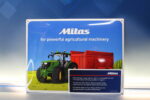 Cartel, chapa metálica y porcelana “Mitas for powerful agricultural machinery”. 2016. Original. - Imagen 2