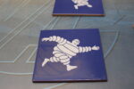Michelín: 4 azulejos de taller sin uso. Bibendum. Cicosa. Años 70. - Imagen 7