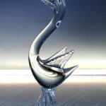 Cisne, pato en cristal de Murano.
