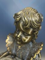 Figura de bronce niña campesina 18x17x17 cm - Imagen 9