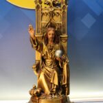 Cristo Rey. Sagrado Corazón de Jesús en el trono, entronizado.