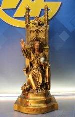 Cristo Rey. Sagrado Corazón de Jesús en el trono, entronizado.