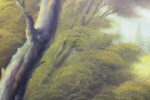 Paisaje con ciervos. Óleo sobre lienzo. Juan Badenes Miralles. - Imagen 5