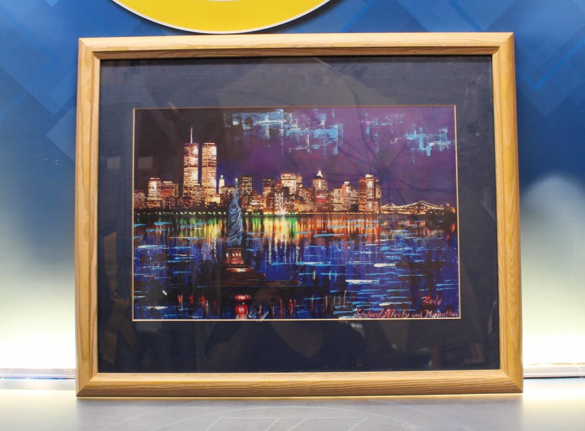 IMG_6118 01. Serigrafía “Statue of Liberty and Manhattan” firmado Rado. - Imagen 1