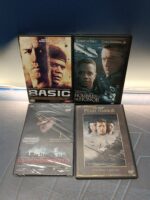 4 Películas DVD: Basic, Hombres de Honor, El Hundimiento, Pearl Harbor, cine Belico