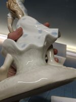 Figura de porcelana Sanbo, mujer con pandereta, 30 cm - Imagen 4