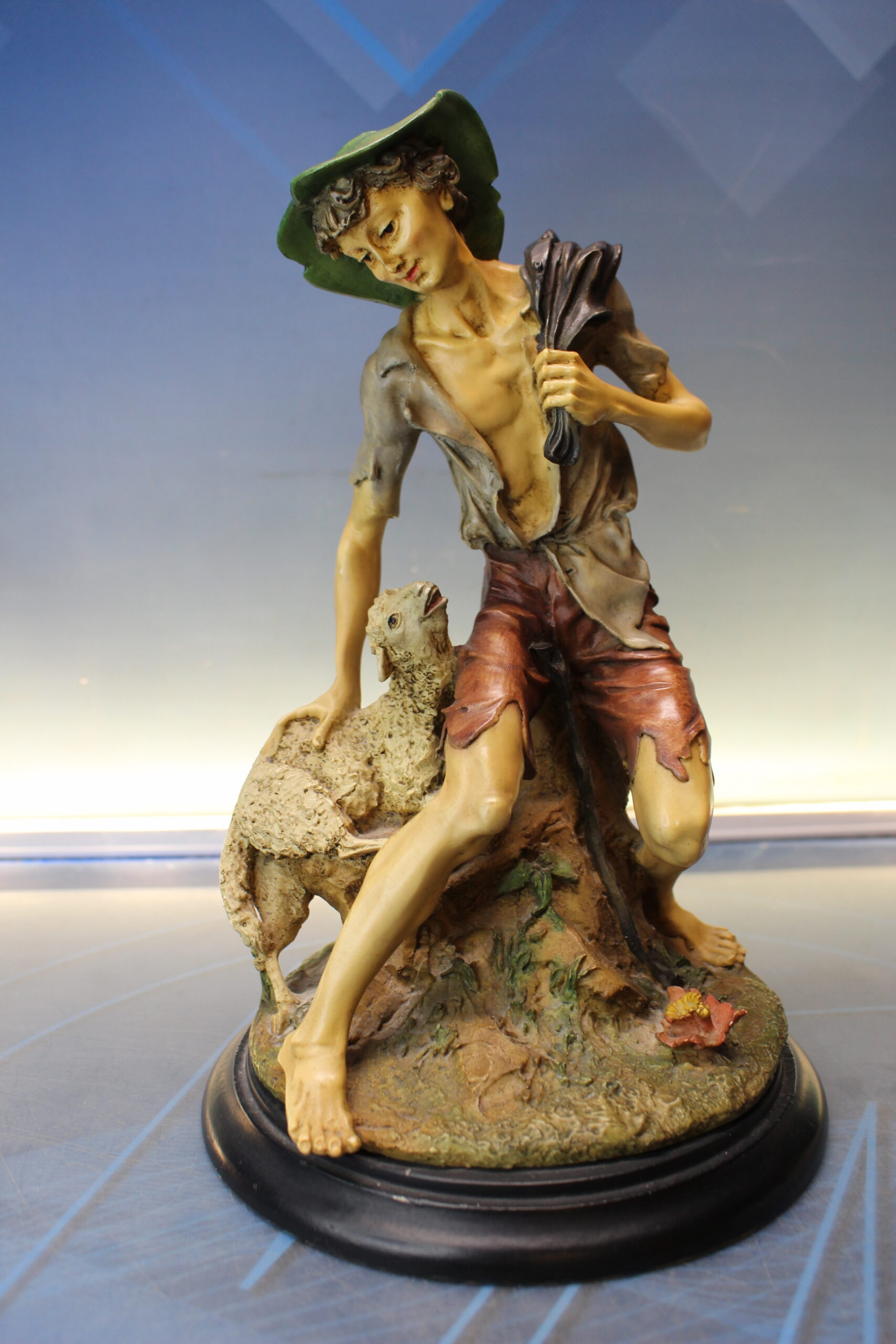 IMG_8223 Reproducción en resina de figura “Pastor” de Giuseppe Armani, Capodimonte. - Imagen 1