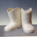 01. Botas blancas de Nancy de Famosa. Originales, años 70.