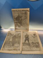 3 antiguos PERIÓDICOS, FOTOS, FALANGE nº 46, 47 y 48, enero de 1938