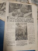 6 antiguos PERIÓDICOS, 2 de ellos sin portada, FOTOS, FALANGE nº 22,23,25,26 y mas, año 1937 - Imagen 2