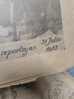 6 antiguos PERIÓDICOS, 2 de ellos sin portada, FOTOS, FALANGE nº 22,23,25,26 y mas, año 1937 - Imagen 8